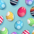 3d Easter egg, egg pattern vector eps 10