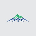 Mountain home logo design for your company