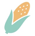 Corn Isolated Vector icon which can easily modify or edit Royalty Free Stock Photo