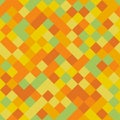 Yellow pixel squares pattern