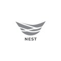 Nest vector logo. Nest icon