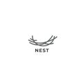 Nest vector logo. Nest icon