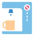 Print Coffee brewer Isolated Vector icon which can easily modify or edit