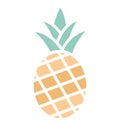 Print Ananas Isolated Vector icon which can easily modify or edit Royalty Free Stock Photo