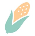 Print Corn Isolated Vector icon which can easily modify or edit Royalty Free Stock Photo
