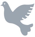 Dove Isolated Vector Icon which can easily modify or edit Royalty Free Stock Photo