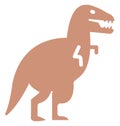 Dinosaur Isolated Vector Icon which can easily modify or edit Royalty Free Stock Photo