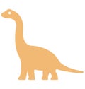 Print Dinosaur Isolated Vector Icon which can easily modify or edit Royalty Free Stock Photo