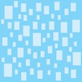 Square blue Pettern wallpaper Design on blue background illustration