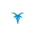 Flat luxury lamb goat head logo icon design vector illustration Royalty Free Stock Photo