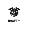 Film box icon logo vector illustration design Royalty Free Stock Photo