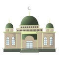 Beautiful Mosque Building v2 01 Royalty Free Stock Photo