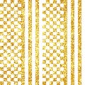 Golden Glitter shining glamour seamless carnival pattern Royalty Free Stock Photo