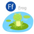 Illustrator of F for frog animal