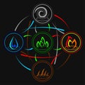 Four Nature Elemental symbol 7