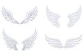 Cartoon angel wings collection set Royalty Free Stock Photo