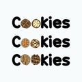 Sets of cookies logo artwork