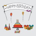 Birthday invitation card sets template