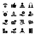 List of Personal Quality, Employee Management Solid Icons Royalty Free Stock Photo