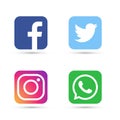 Social media icon new trendy logo