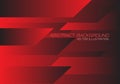 Abstract red black speed geometric technology design modern futuristic background vector Royalty Free Stock Photo