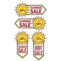 Summer sale presets template banner Royalty Free Stock Photo