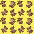 Adorable seamless monkey pattern