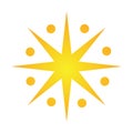 Solar electric power plug sun energy logo icon
