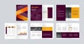 Template layout design with cover page for company profile ,annual report , brochures, flyers, presentations, leaflet, magazine, b Royalty Free Stock Photo