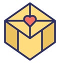 Gift Box Isolated Vector Icon that can be easily modified or edit Gift Box Isolated Vector Icon that can be easily modified or ed Royalty Free Stock Photo