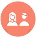 Couple Isolated Vector Icon that can be easily modified or edit Couple Isolated Vector Icon that can be easily modified or edit Royalty Free Stock Photo