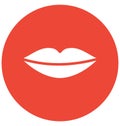 Print Lips Isolated Vector Icon that can be easily modified or edit Lips Isolated Vector Icon that can be easily modified or edit Royalty Free Stock Photo