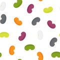 Haricot bean Seamless Pattern