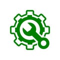 spanner, repair, wrench, industry, screwdriver, gear, settings, equipment, service, maintenance, work tool icon