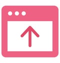 Upload button Vector related to web browser windows and fully editable Royalty Free Stock Photo