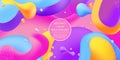 Modern abstract colorful colorful liquid style background template