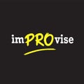 Improvise - simple inspire motivational quote. Hand drawn beautiful lettering. Print Royalty Free Stock Photo