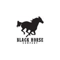 Horse company emblematic logo design vector template