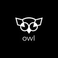Owl vector logo. Owl icon Royalty Free Stock Photo