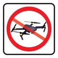 No drone zone sign