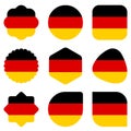 Flags germany europe illustration vector