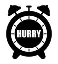 Hurry alarm clock icon