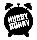 Hurry alarm clock icon