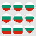 Flags bulgaria europe illustration vector eps