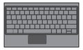 Vector Isolated Laptop Keyboard and Computer Keyboard Royalty Free Stock Photo