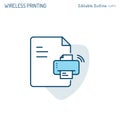 Printer icon, Wireless Printing icon, Fax, Printout, Scanner, Photocopy, Photographer Studio, Digital technology, file document, E