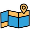 Gps Isolated Vector Icon which can easily modify or edit Royalty Free Stock Photo
