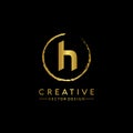 Initials H Logo Creative Template Sign Vector