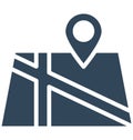 Print Map pointer Isolated Vector Icon which can easily modify or edit