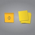 Different colored sheets of note papers Royalty Free Stock Photo